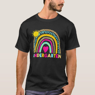 Kindergarten Rainbow Back To School Teacher Girls T-Shirt