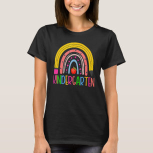 Kindergarten Rainbow Girls Boys Teacher Hello Kind T-Shirt