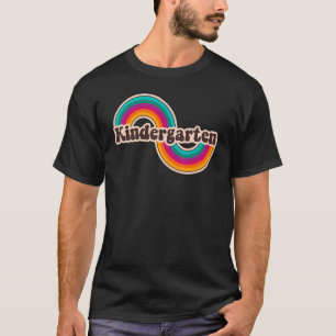 Kindergarten Retro Rainbow Cute Kinder Back To Sch T-Shirt