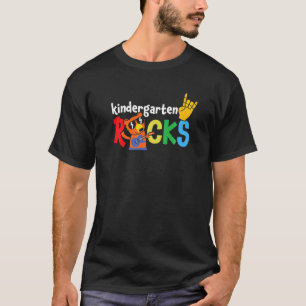 Kindergarten Rocks Bear Guitar Player Preschool T-Shirt