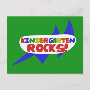 Kindergarten ROCKS Postcard