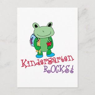 Kindergarten Rocks Postcard