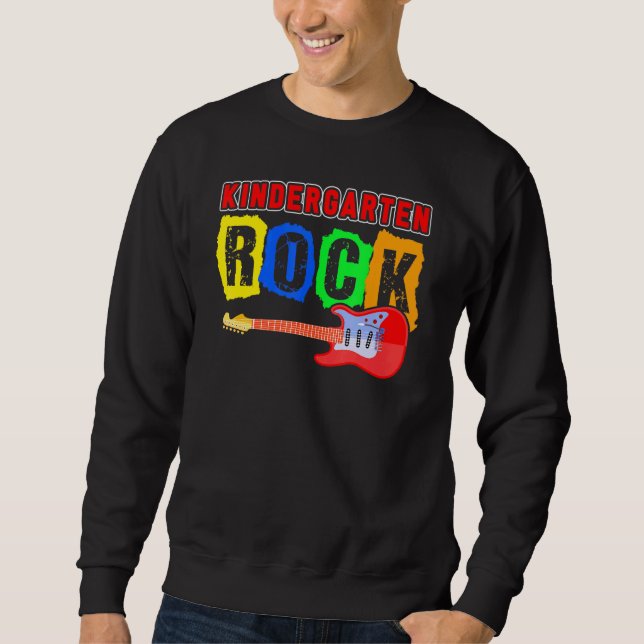 Kindergarten Rocks With Guitar Tee Happy Back To S (Front)
