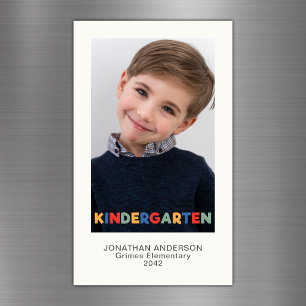 Kindergarten School Year Photo Keepsake Magnet