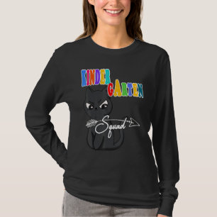 Kindergarten Squad Back To School Angry Cat Face T-Shirt