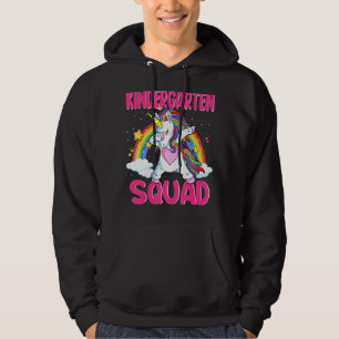 Kindergarten Squad Dabbing Unicorn Back to School Hoodie