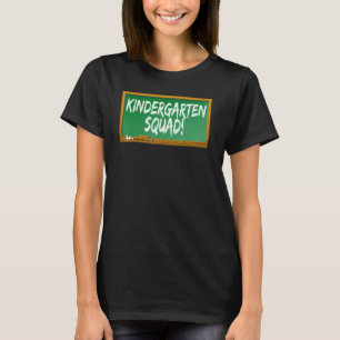Kindergarten Squad Green Chalk Board T-Shirt