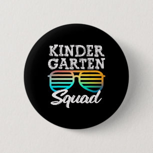 Kindergarten Squad Sungles Fun Kids Back To School 6 Cm Round Badge