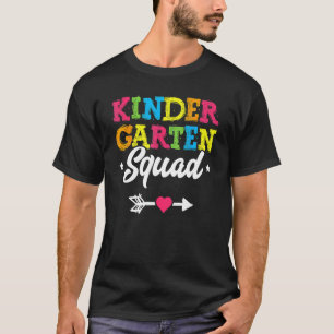 Kindergarten Squad  Teacher Student Kid Back To Sc T-Shirt