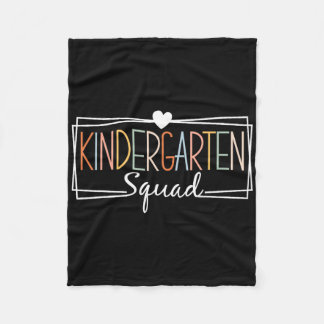 Kindergarten Squad Teachers Kids Kindergarten Ck T Fleece Blanket