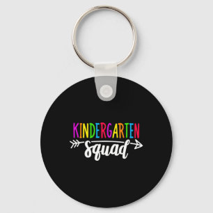 Kindergarten Squad Tee Teacher Back To School  Key Ring