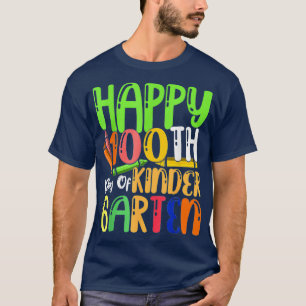 Kindergarten Student Boys Girls Kids Gift 100 Days T-Shirt