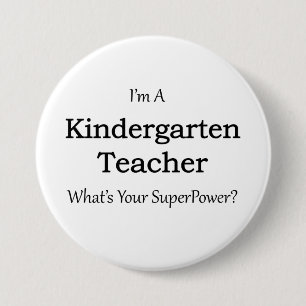 Kindergarten Teacher 7.5 Cm Round Badge