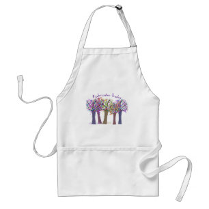 Kindergarten Teacher Artsy Trees Design Standard Apron
