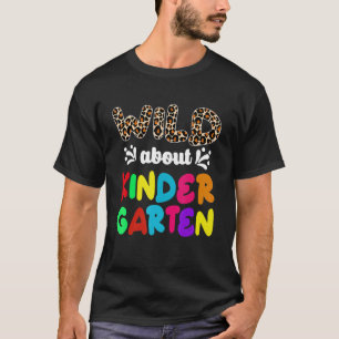 Kindergarten Teacher Back To School Leopard T-Shirt