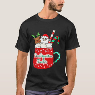 Kindergarten Teacher Christmas Santa Candy Cane Ru T-Shirt