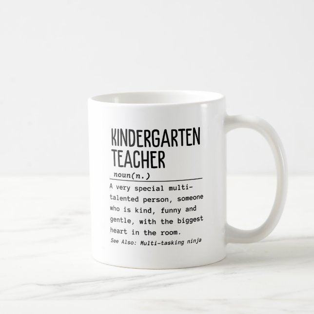 Kindergarten teacher coffee mug (Right)