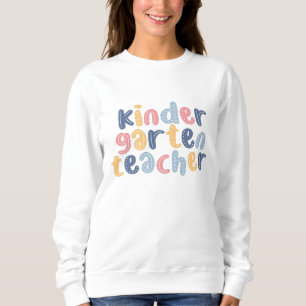 Kindergarten Teacher Colourful Floral Sweatshirt