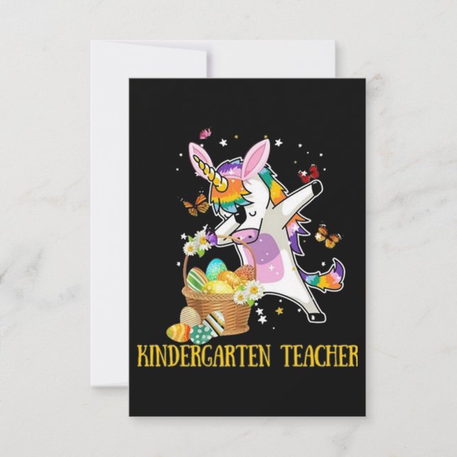 Kindergarten Teacher Easter Card (Front)