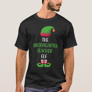 Kindergarten Teacher Elf Family Matching Group Chr T-Shirt