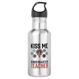 Kindergarten Teacher Fireworks Vintage Shirt Desig 532 Ml Water Bottle
