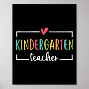 Kindergarten Teacher First Day of School Welcome B Poster