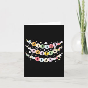 Kindergarten Teacher Friendship Bracelet Teacher K Card