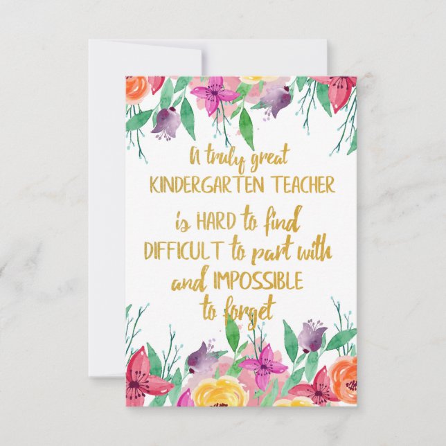 Kindergarten teacher gift Elementary school quote (Front)