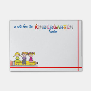 Kindergarten Teacher Post-it Notes