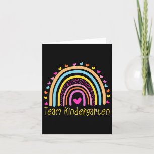 Kindergarten Teacher Rainbow Card