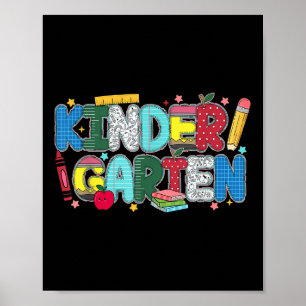 Kindergarten Teacher Squad Pencil Back To School Poster