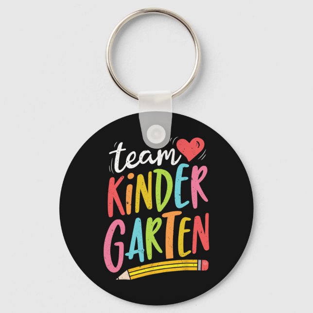Kindergarten Teacher Student Fun Back To School Gi Key Ring (Front)