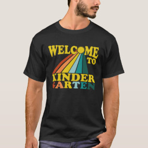 Kindergarten Teacher Welcome Back to School Retro  T-Shirt