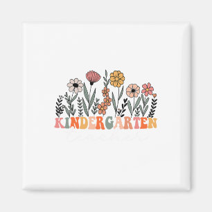 Kindergarten Teacher Wildflower Ck To School  Magnet
