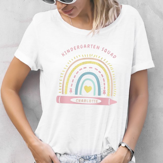 Kindergarten Team Squad Teacher Back To School T-Shirt (Creator Uploaded)