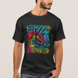 Kindergarten Typography Student Teacher Back To Sc T-Shirt