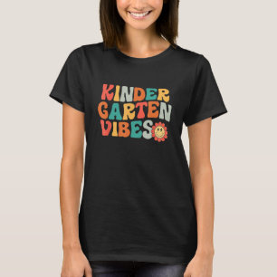 Kindergarten Vibes Kinder Crew Retro First Day Of  T-Shirt