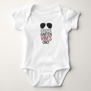 Kindergarten Vibes Only Back to School  Baby Bodysuit