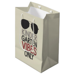 Kindergarten Vibes Only Back to School Medium Gift Bag
