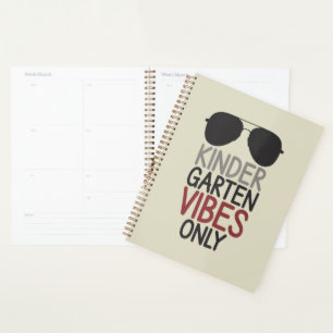 Kindergarten Vibes Only Back to School  Planner