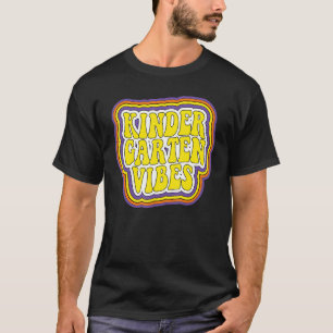 Kindergarten Vibes Retro Back To School New Kinder T-Shirt