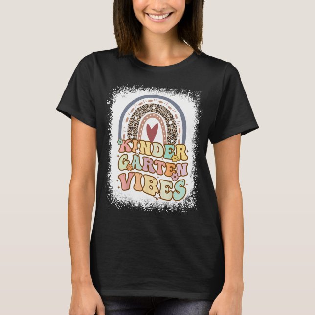 Kindergarten Vibes Shirt, Kindergarten Teacher T-Shirt (Front)
