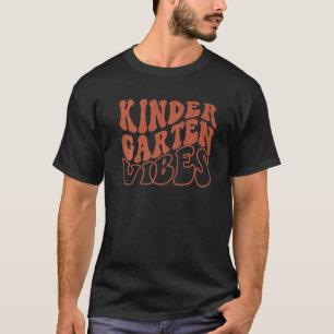 Kindergarten Vibes Vintage Back To School Teacher T-Shirt