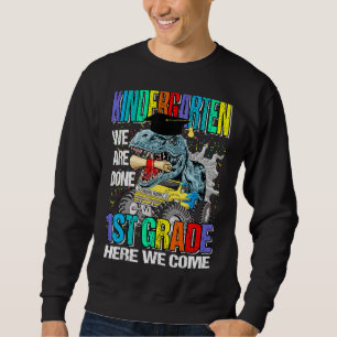 Kindergarten We Are Done Graduation 2022 Cute Dino Sweatshirt