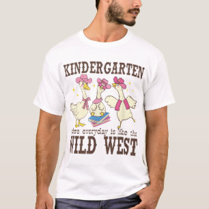 Kindergarten Wild West Goose Cowboy Goose T-Shirt