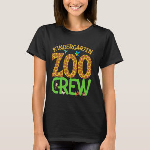 Kindergarten Zoo Crew Back To School Wild Animal S T-Shirt
