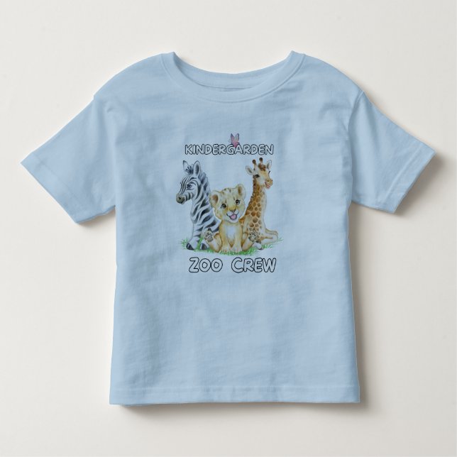 Kindergarten Zoo Crew Funny Circus Cub Animal Love Toddler T-Shirt (Front)