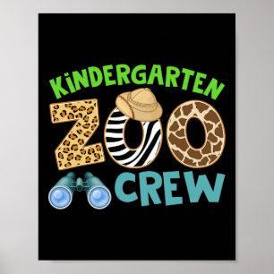 Kindergarten Zoo Crew Wild Animal Safari Back To S Poster