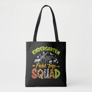 Kindergarten Zoo Field Trip Squad Kinder Student Tote Bag