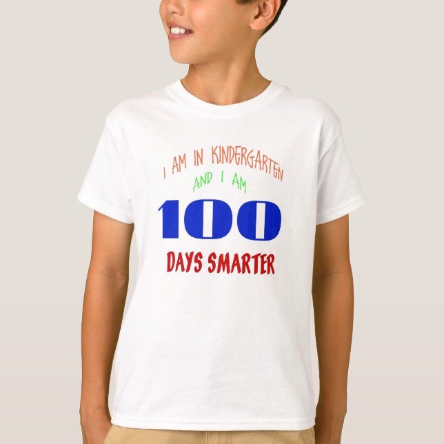 Kindergarteners 100 Day Of School T-Shirt (Front)